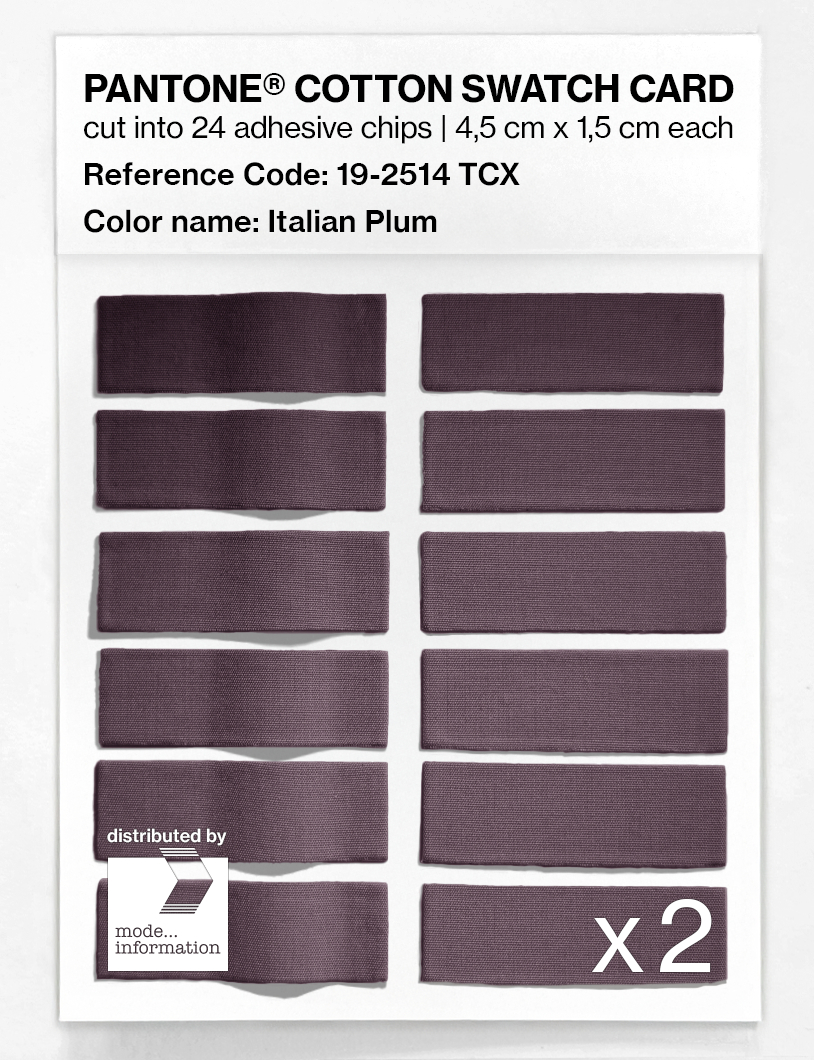 Artikelbild 6 des Artikels “PANTONE® COTTON SWATCH CARD 19-2514 TCX Italian Plum “