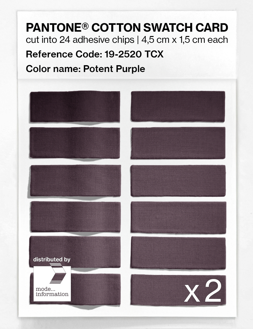 Artikelbild 6 des Artikels “PANTONE® COTTON SWATCH CARD 19-2520 TCX Potent Purple “
