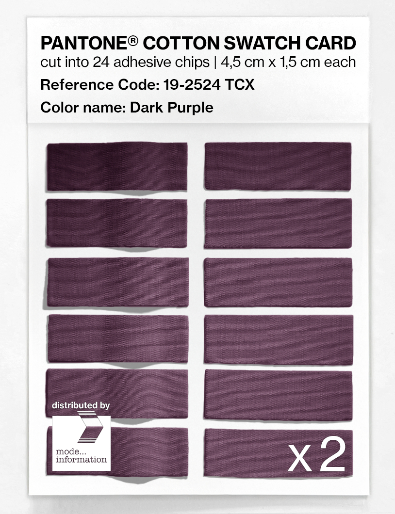 Artikelbild 6 des Artikels “PANTONE® COTTON SWATCH CARD 19-2524 TCX Dark Purple “