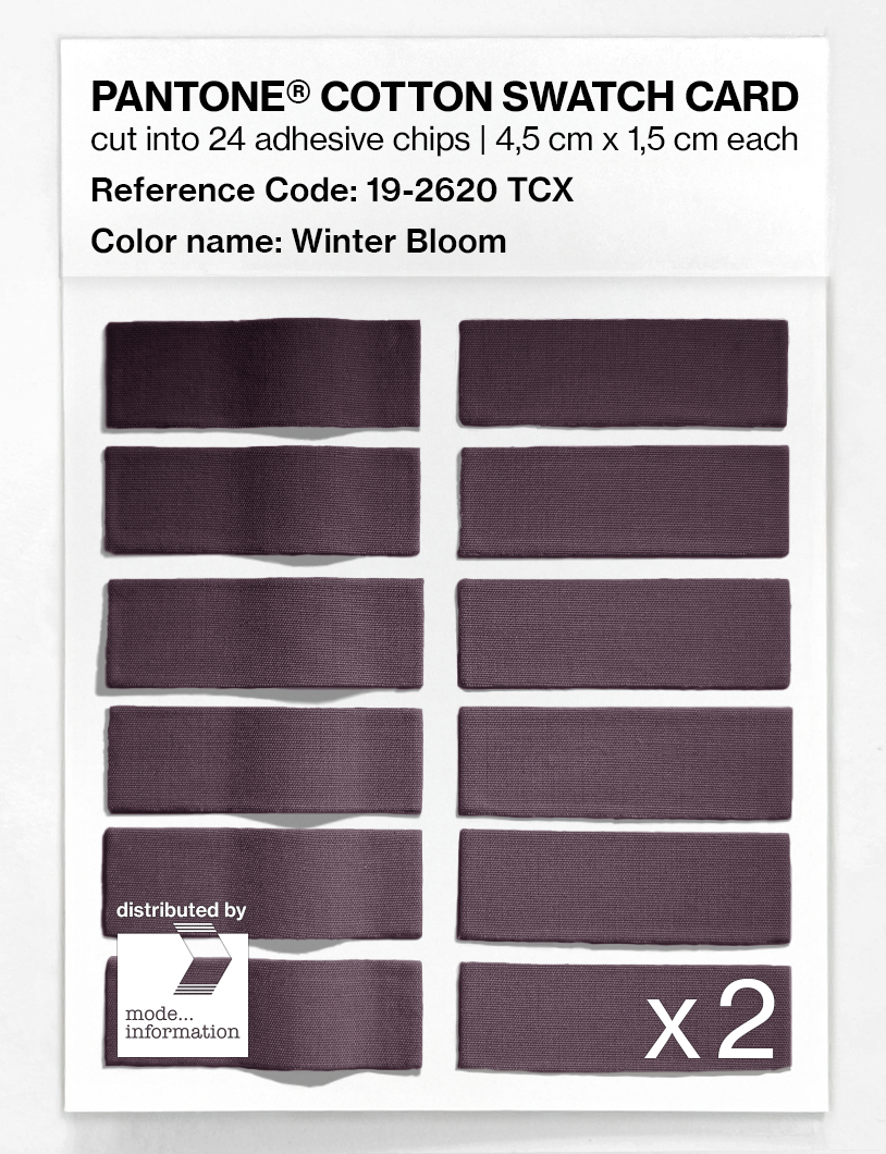 Artikelbild 6 des Artikels “PANTONE® COTTON SWATCH CARD 19-2620 TCX Winter Bloom “