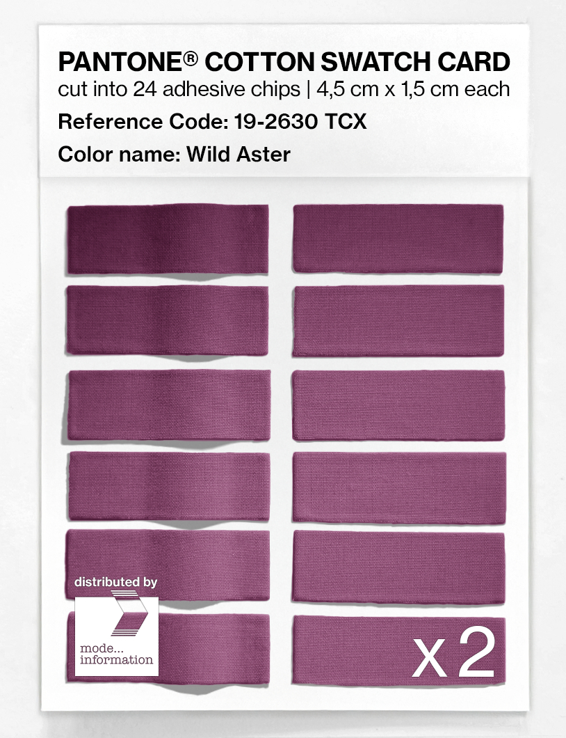 Artikelbild 6 des Artikels “PANTONE® COTTON SWATCH CARD 19-2630 TCX Wild Aster “