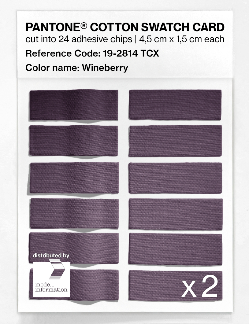 Artikelbild 6 des Artikels “PANTONE® COTTON SWATCH CARD 19-2814 TCX Wineberry “