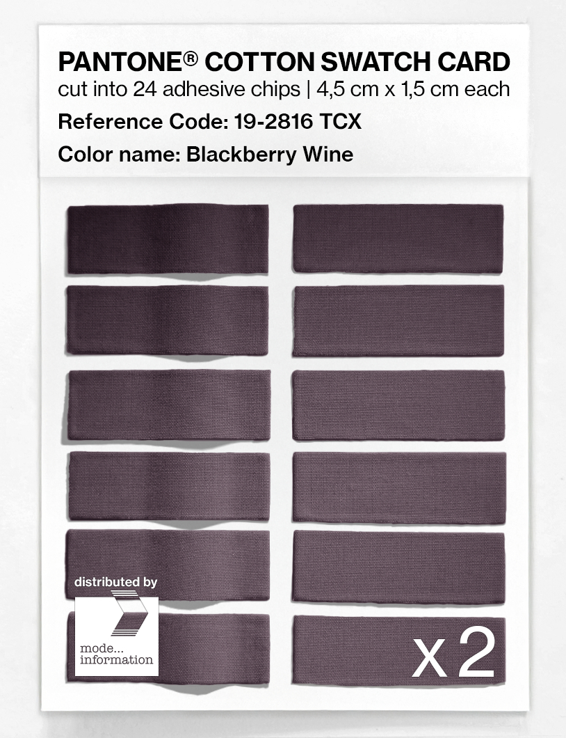 Artikelbild 6 des Artikels “PANTONE® COTTON SWATCH CARD 19-2816 TCX Blackberry Wine “