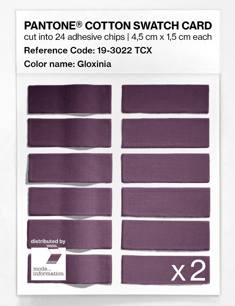 Artikelbild 6 des Artikels “PANTONE® COTTON SWATCH CARD 19-3022 TCX Gloxinia “