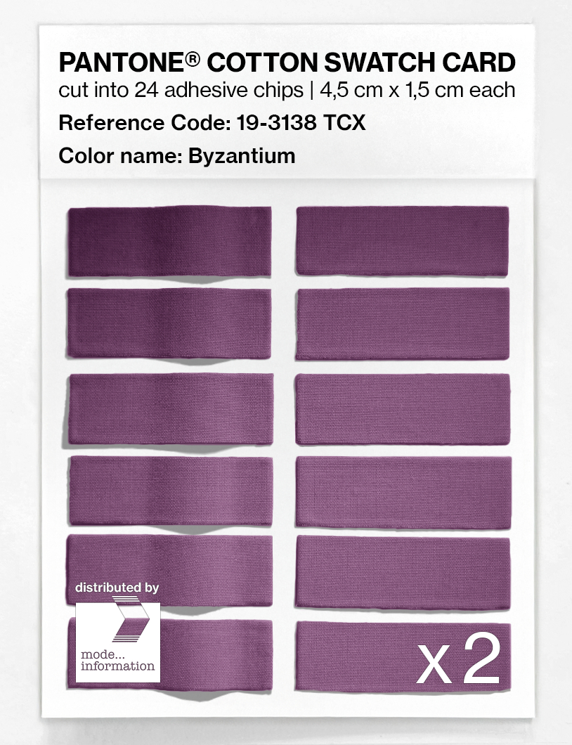 Artikelbild 6 des Artikels “PANTONE® COTTON SWATCH CARD 19-3138 TCX Byzantium “