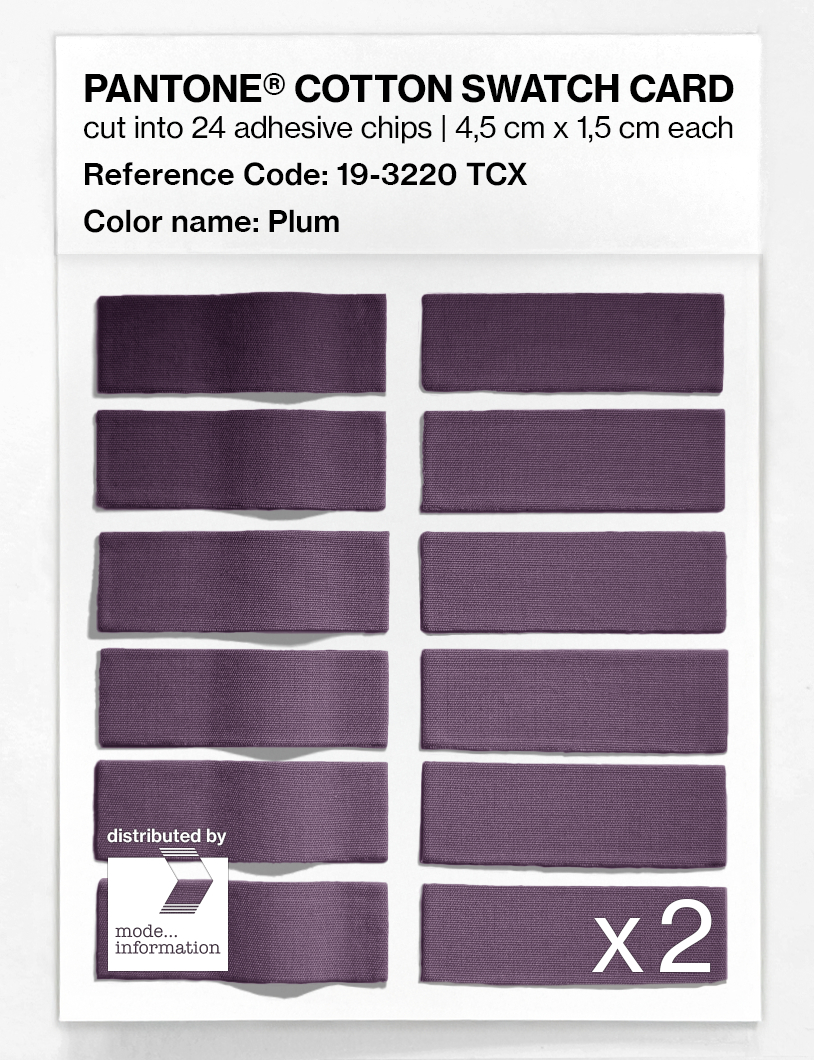 Artikelbild 6 des Artikels “PANTONE® COTTON SWATCH CARD 19-3220 TCX Plum “