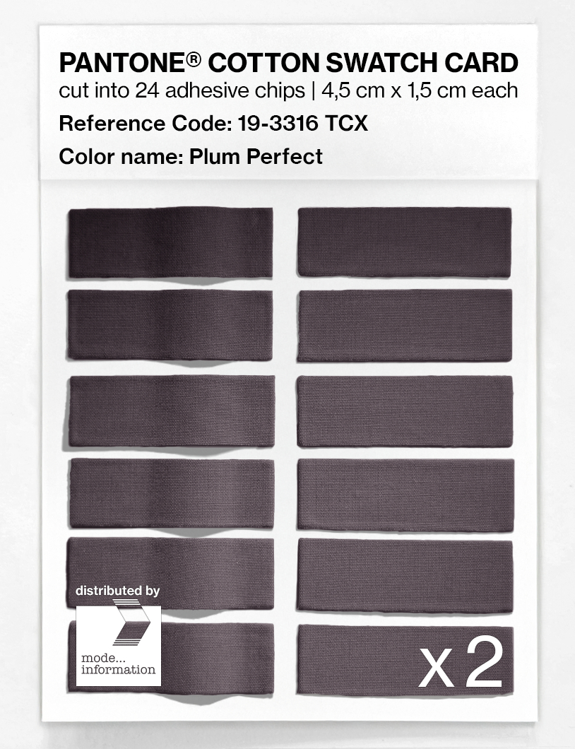 Artikelbild 6 des Artikels “PANTONE® COTTON SWATCH CARD 19-3316 TCX Plum Perfect “