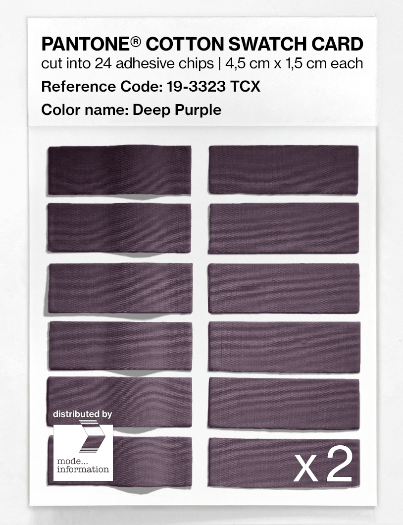 Artikelbild 6 des Artikels “PANTONE® COTTON SWATCH CARD 19-3323 TCX Deep Purple “