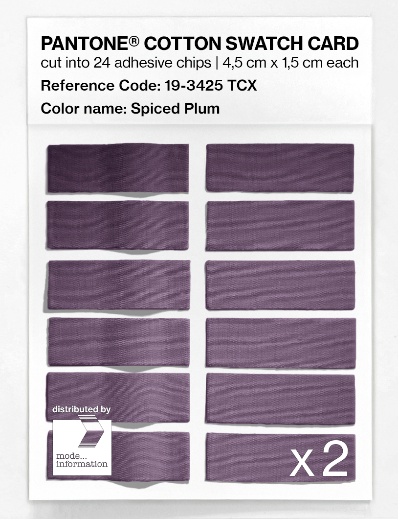 Artikelbild 6 des Artikels “PANTONE® COTTON SWATCH CARD 19-3425 TCX Spiced Plum “