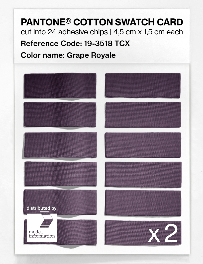 Artikelbild 6 des Artikels “PANTONE® COTTON SWATCH CARD 19-3518 TCX Grape Royale “