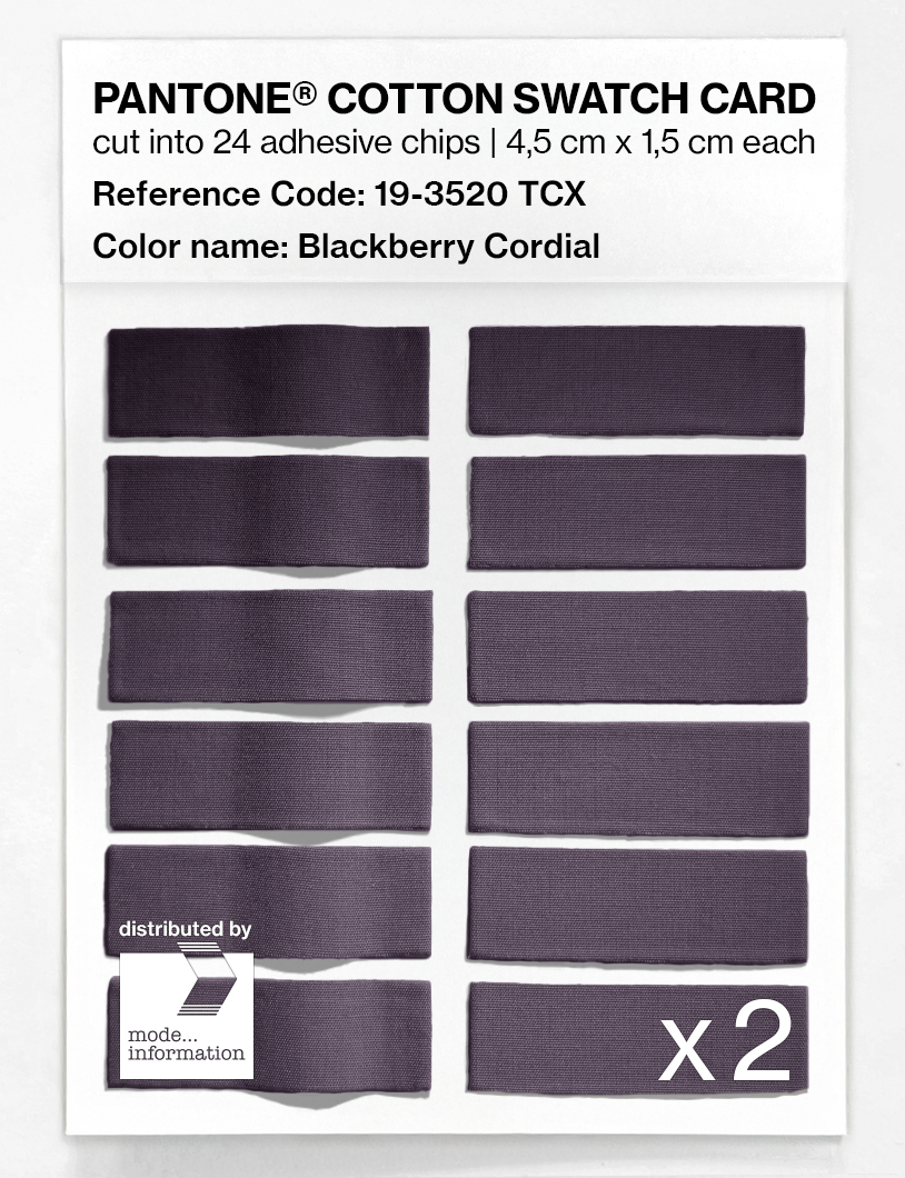 Artikelbild 6 des Artikels “PANTONE® COTTON SWATCH CARD 19-3520 TCX Blackberry Cordial “