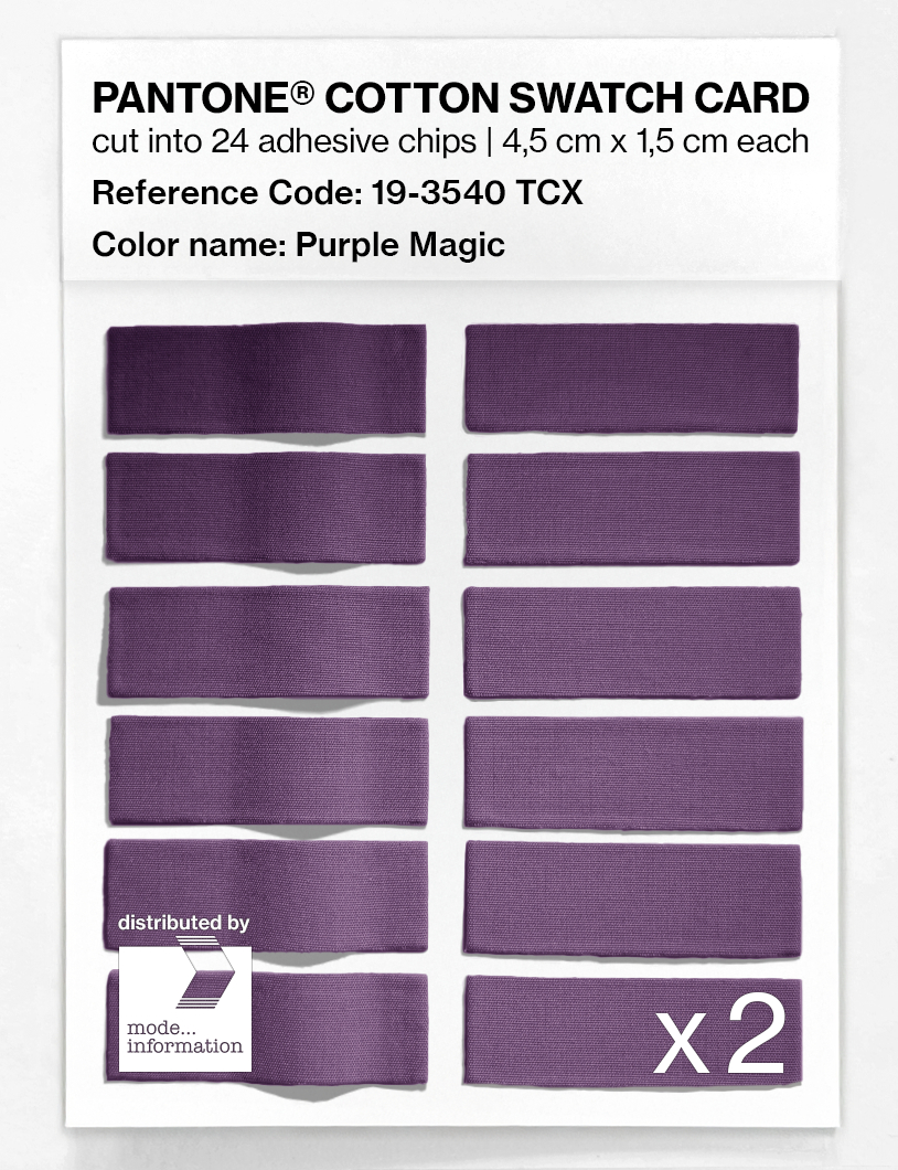 Artikelbild 6 des Artikels “PANTONE® COTTON SWATCH CARD 19-3540 TCX Purple Magic “