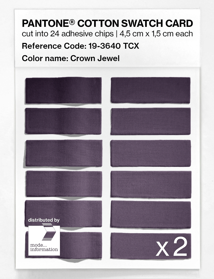Artikelbild 6 des Artikels “PANTONE® COTTON SWATCH CARD 19-3640 TCX Crown Jewel “