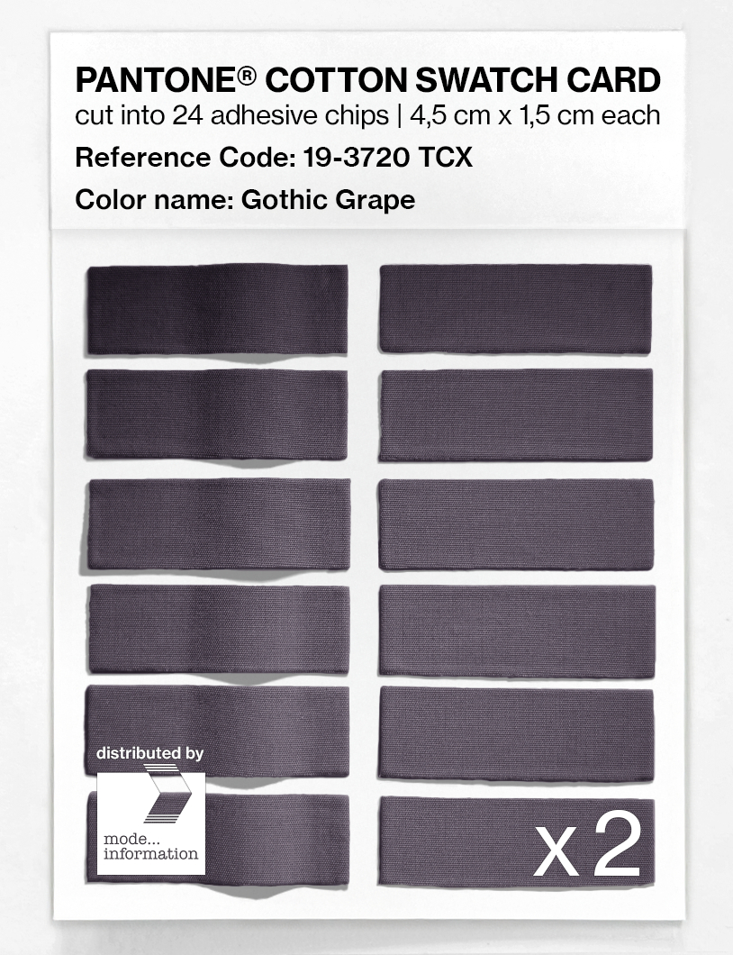 Artikelbild 6 des Artikels “PANTONE® COTTON SWATCH CARD 19-3720 TCX Gothic Grape “