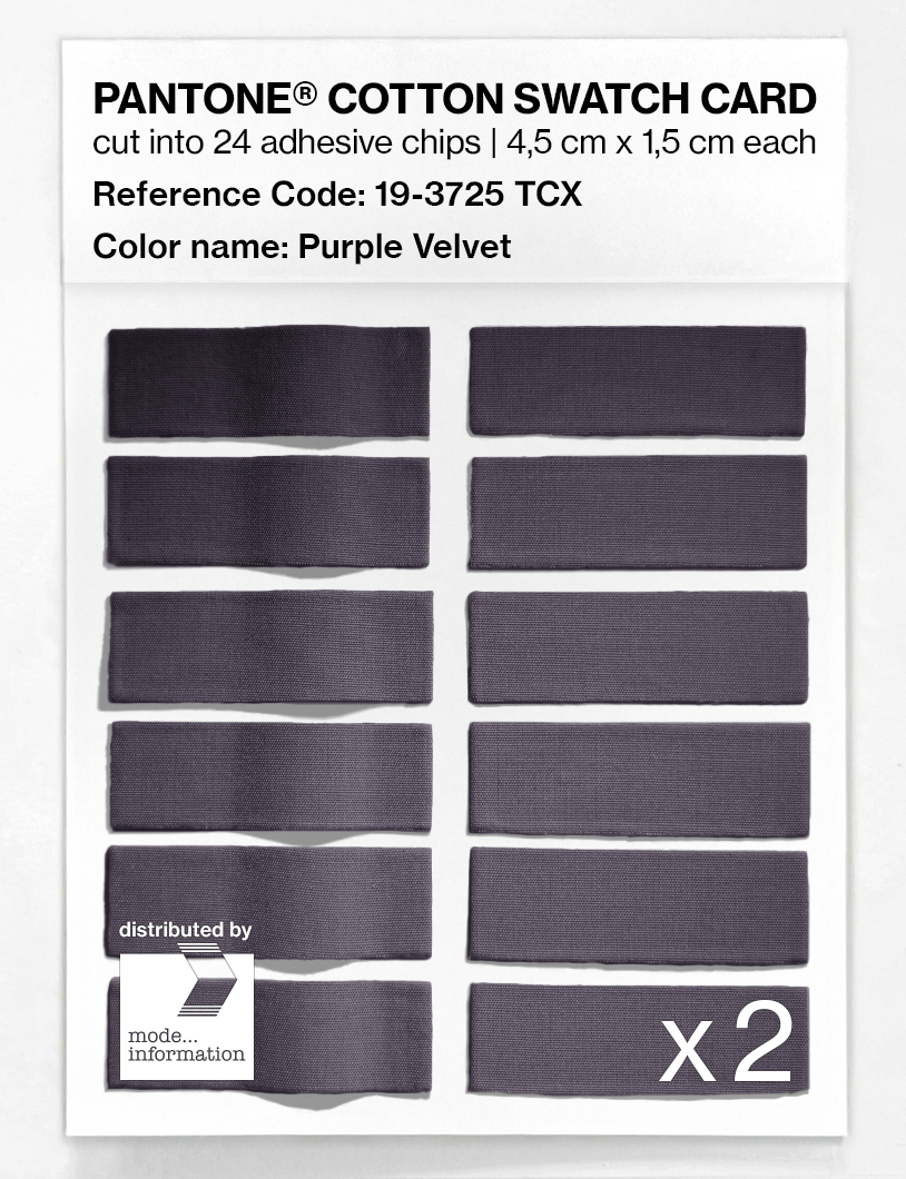 Artikelbild 6 des Artikels “PANTONE® COTTON SWATCH CARD 19-3725 TCX Purple Velvet “