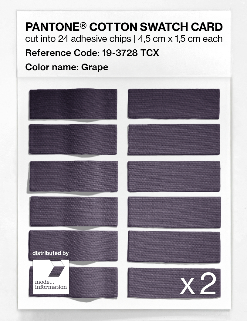 Artikelbild 6 des Artikels “PANTONE® COTTON SWATCH CARD 19-3728 TCX Grape “