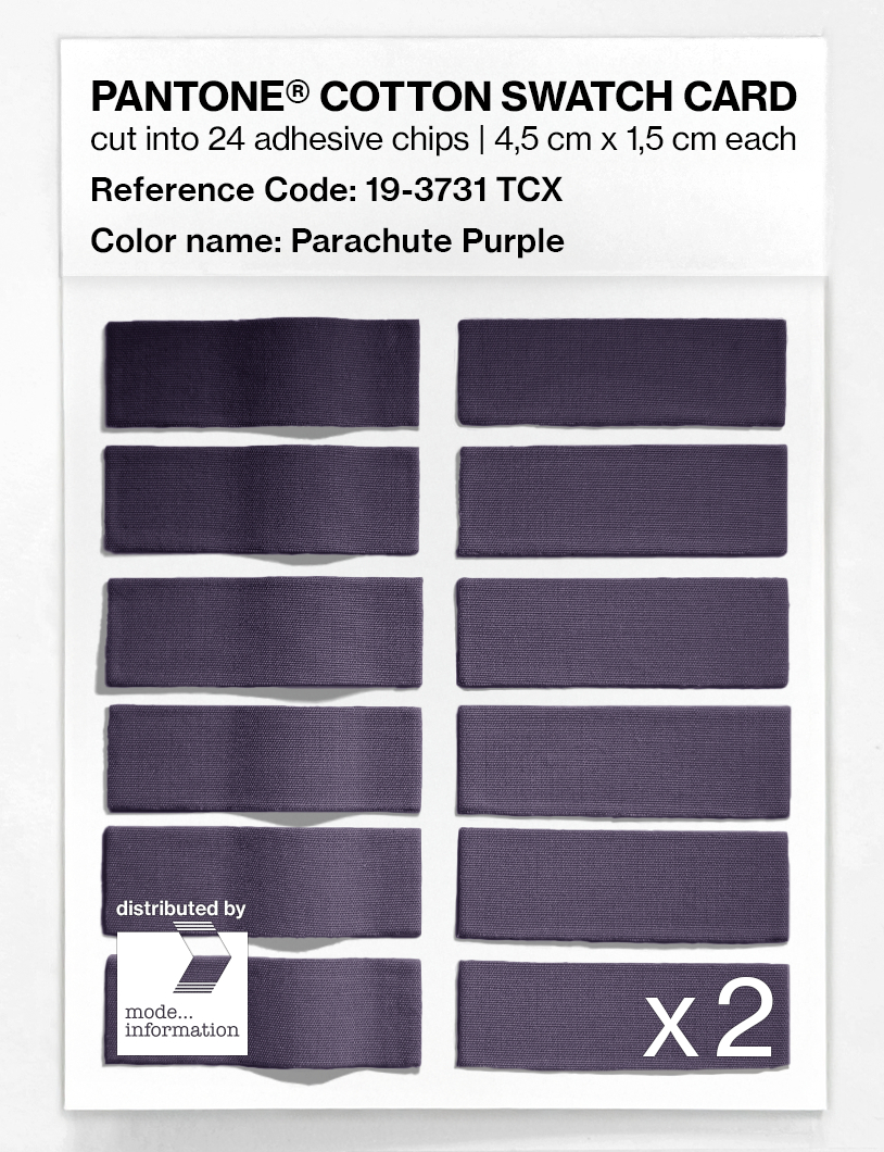 Artikelbild 6 des Artikels “PANTONE® COTTON SWATCH CARD 19-3731 TCX Parachute Purple “