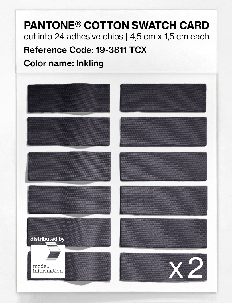 Product image 6 of the product “PANTONE® COTTON SWATCH CARD 19-3811 TCX Inkling ”