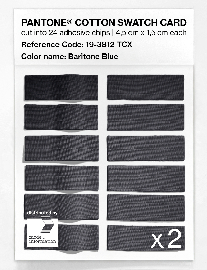 Artikelbild 6 des Artikels “PANTONE® COTTON SWATCH CARD 19-3812 TCX Baritone Blue “