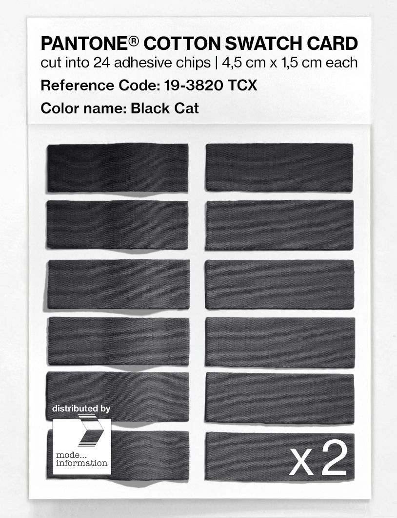 Artikelbild 6 des Artikels “PANTONE® COTTON SWATCH CARD 19-3820 TCX Black Cat “