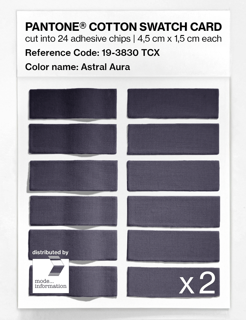 Artikelbild 6 des Artikels “PANTONE® COTTON SWATCH CARD 19-3830 TCX Astral Aura “
