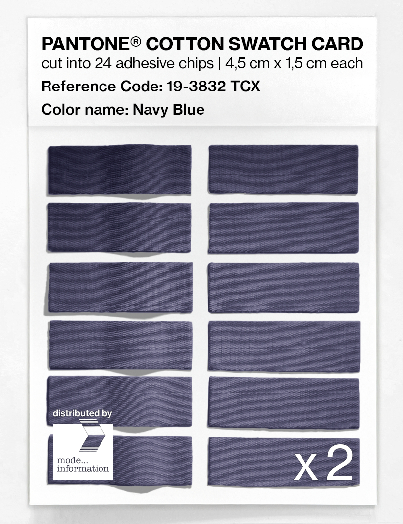 Artikelbild 6 des Artikels “PANTONE® COTTON SWATCH CARD 19-3832 TCX Navy Blue “