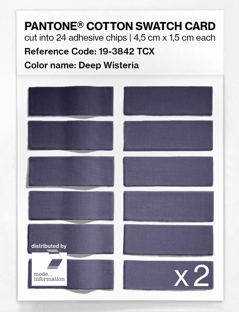 Artikelbild 6 des Artikels “PANTONE® COTTON SWATCH CARD 19-3842 TCX Deep Wisteria “