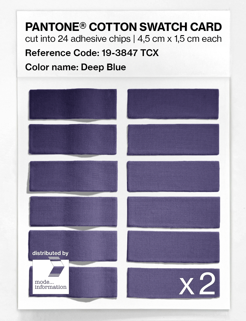 Artikelbild 6 des Artikels “PANTONE® COTTON SWATCH CARD 19-3847 TCX Deep Blue “