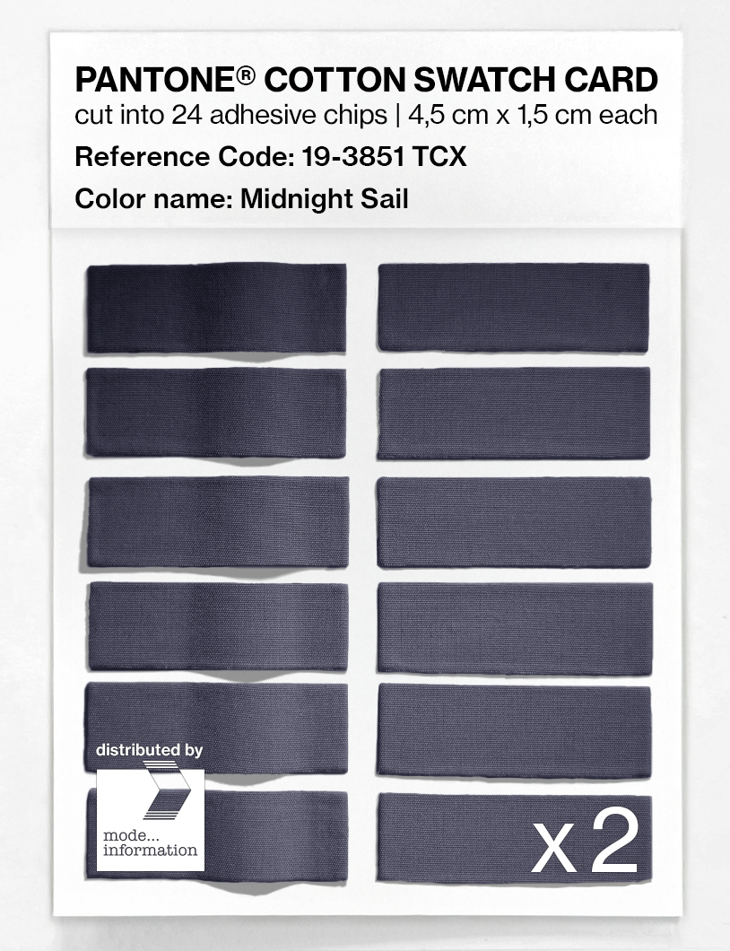 Artikelbild 6 des Artikels “PANTONE® COTTON SWATCH CARD 19-3851 TCX Midnight Sail “