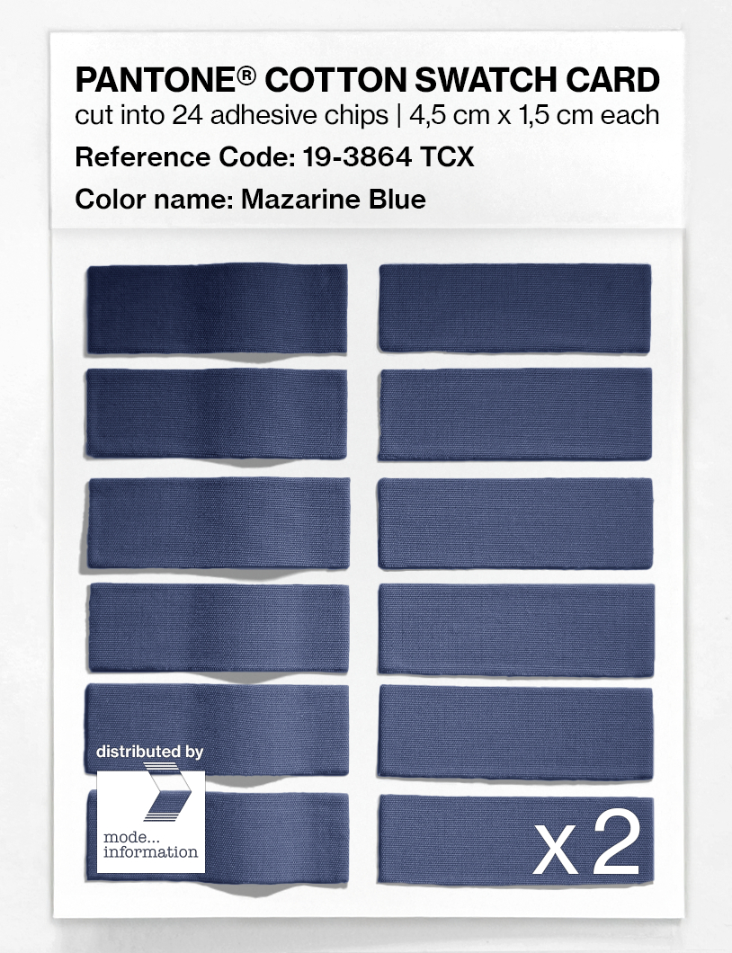 Artikelbild 6 des Artikels “PANTONE® COTTON SWATCH CARD 19-3864 TCX Mazarine Blue “
