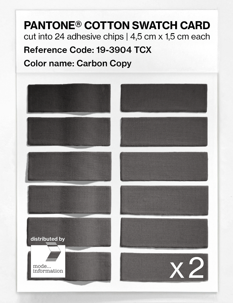 Artikelbild 6 des Artikels “PANTONE® COTTON SWATCH CARD 19-3904 TCX Carbon Copy “