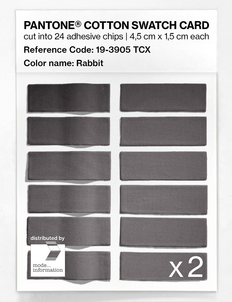 Artikelbild 6 des Artikels “PANTONE® COTTON SWATCH CARD 19-3905 TCX Rabbit “
