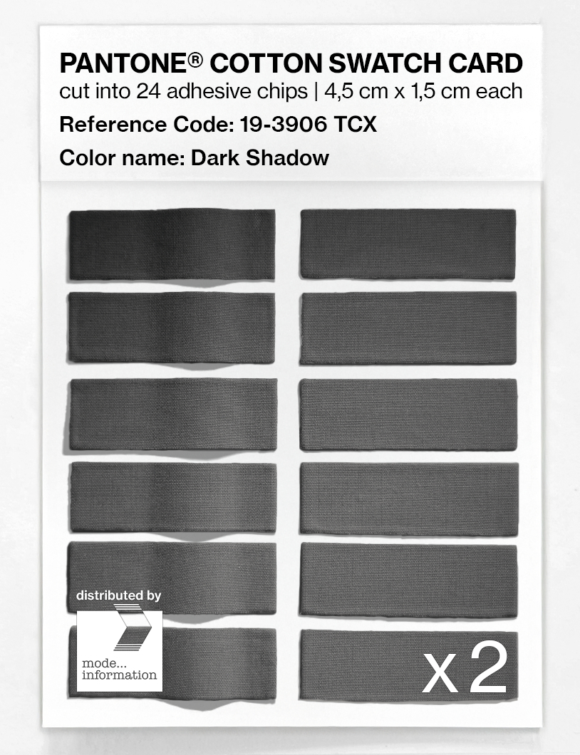 Artikelbild 6 des Artikels “PANTONE® COTTON SWATCH CARD 19-3906 TCX Dark Shadow “
