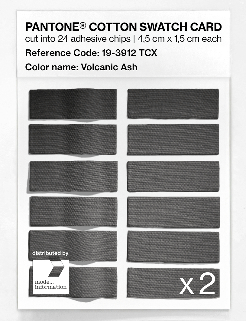 Artikelbild 6 des Artikels “PANTONE® COTTON SWATCH CARD 19-3912 TCX Volcanic Ash “