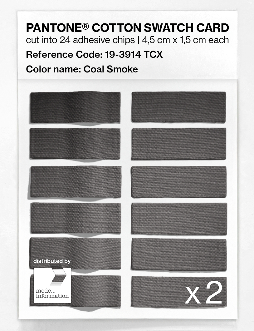 Artikelbild 6 des Artikels “PANTONE® COTTON SWATCH CARD 19-3914 TCX Coal Smoke “