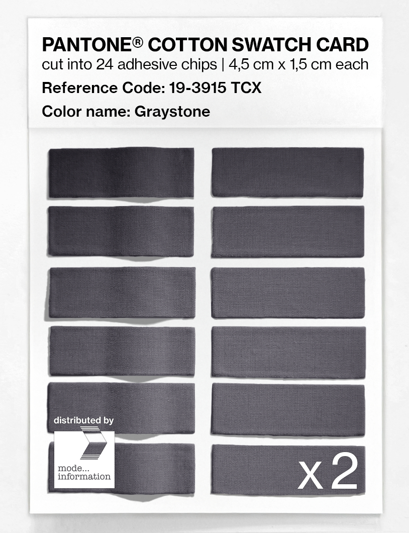 Artikelbild 6 des Artikels “PANTONE® COTTON SWATCH CARD 19-3915 TCX Graystone “