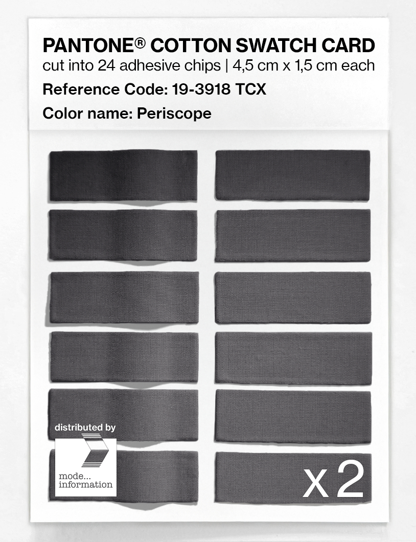 Product image 6 of the product “PANTONE® COTTON SWATCH CARD 19-3918 TCX Periscope ”