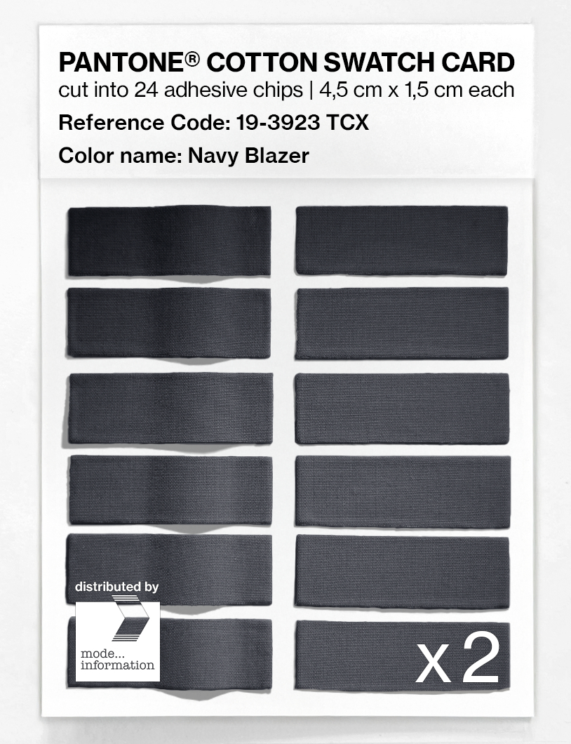 Product image 6 of the product “PANTONE® COTTON SWATCH CARD 19-3923 TCX Navy Blazer ”