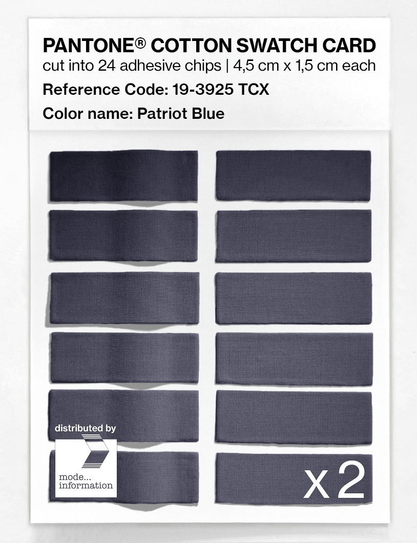 Artikelbild 6 des Artikels “PANTONE® COTTON SWATCH CARD 19-3925 TCX Patriot Blue “