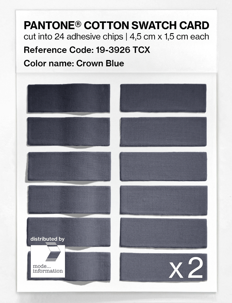 Artikelbild 6 des Artikels “PANTONE® COTTON SWATCH CARD 19-3926 TCX Crown Blue “
