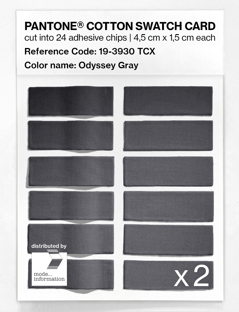 Artikelbild 6 des Artikels “PANTONE® COTTON SWATCH CARD 19-3930 TCX Odyssey Gray “