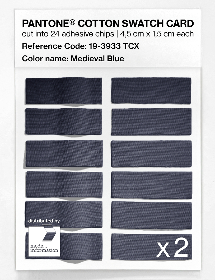 Artikelbild 6 des Artikels “PANTONE® COTTON SWATCH CARD 19-3933 TCX Medieval Blue “