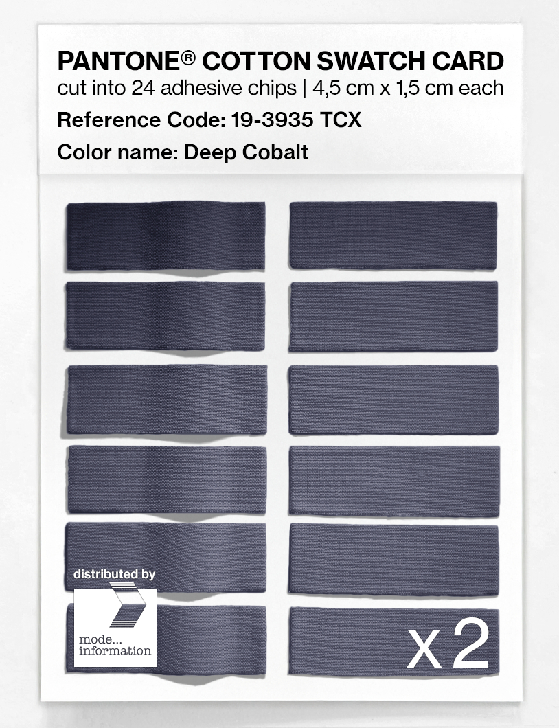 Artikelbild 6 des Artikels “PANTONE® COTTON SWATCH CARD 19-3935 TCX Deep Cobalt “