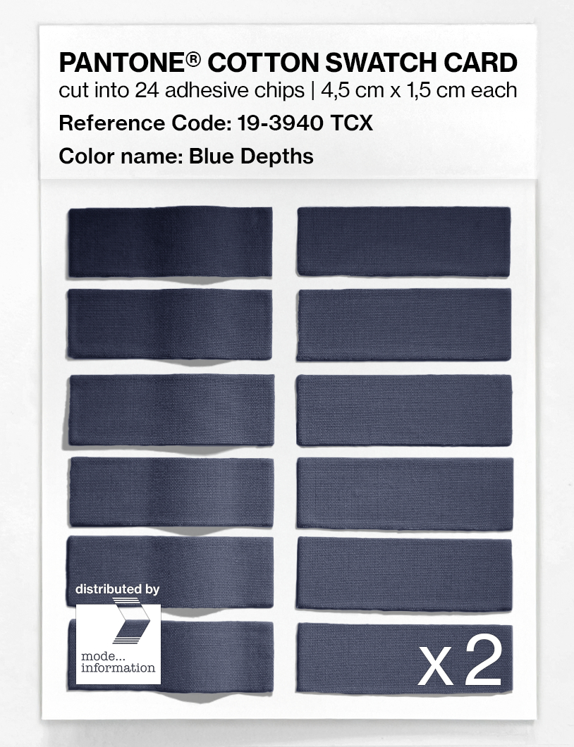 Artikelbild 6 des Artikels “PANTONE® COTTON SWATCH CARD 19-3940 TCX Blue Depths “