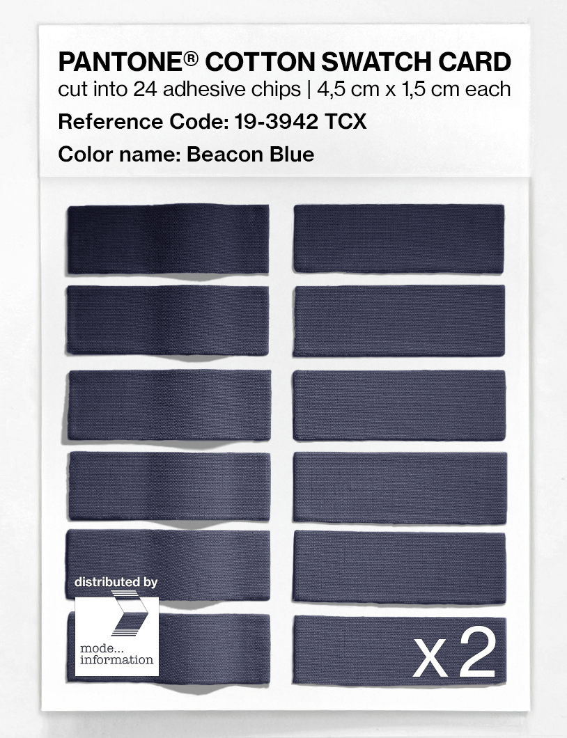 Artikelbild 6 des Artikels “PANTONE® COTTON SWATCH CARD 19-3942 TCX Beacon Blue “