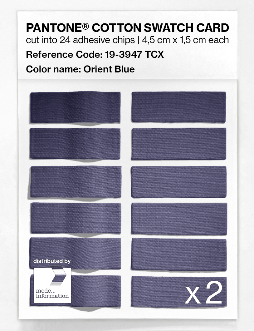 Artikelbild 6 des Artikels “PANTONE® COTTON SWATCH CARD 19-3947 TCX Orient Blue “
