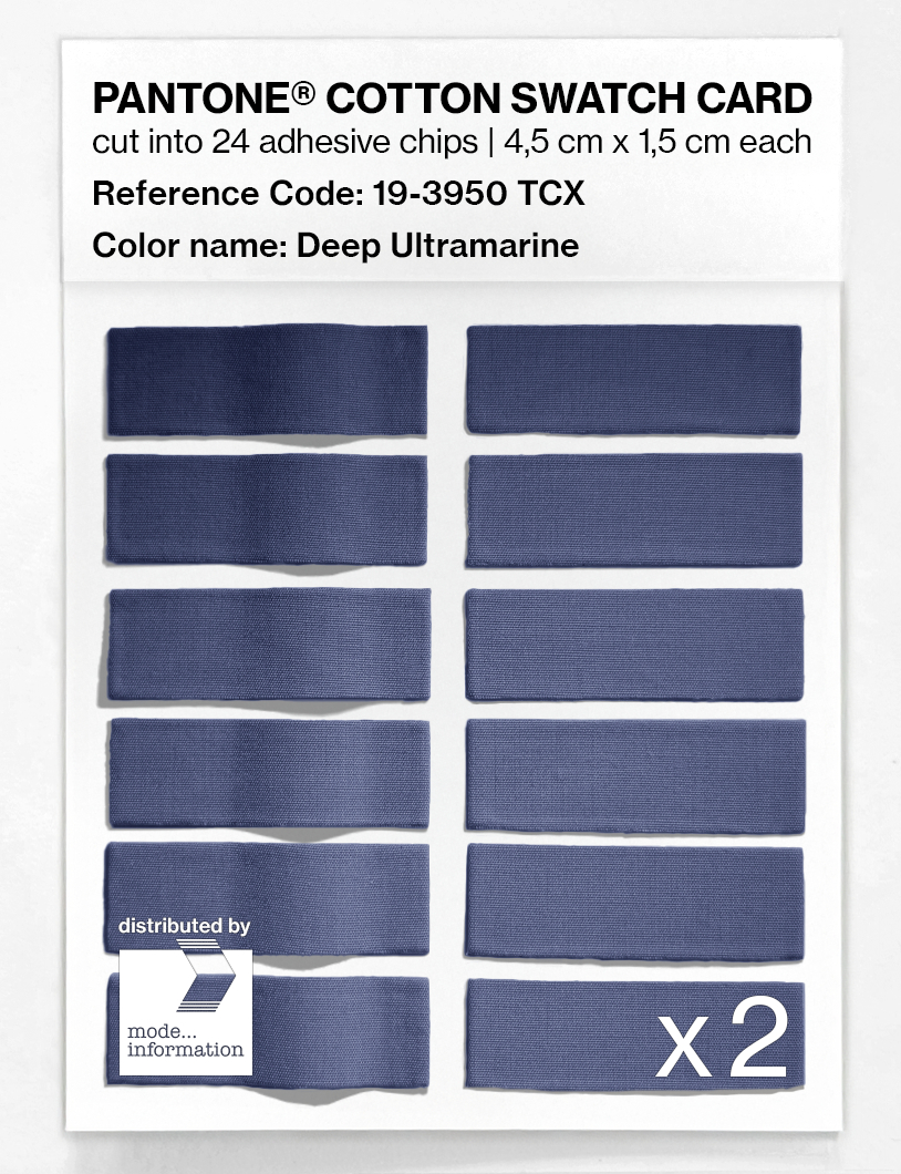 Artikelbild 6 des Artikels “PANTONE® COTTON SWATCH CARD 19-3950 TCX Deep Ultramarine “