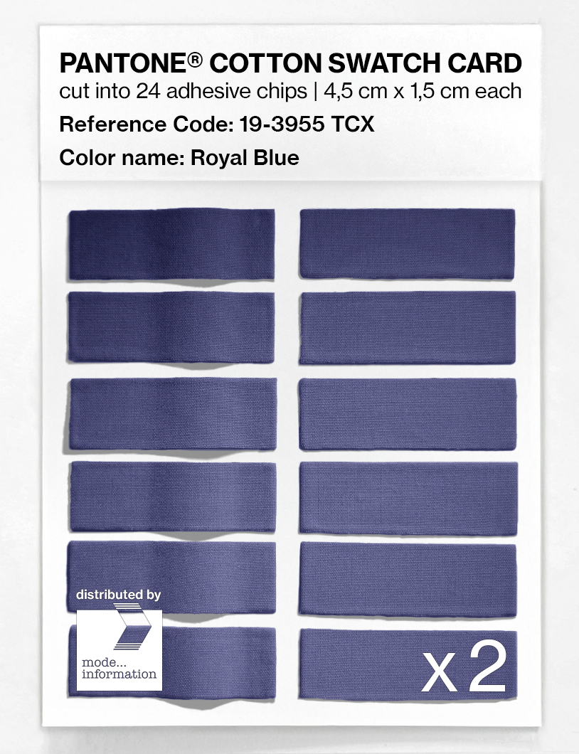 Artikelbild 6 des Artikels “PANTONE® COTTON SWATCH CARD 19-3955 TCX Royal Blue “