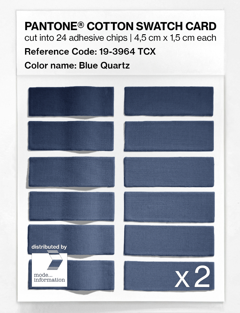 Product image 6 of the product “PANTONE® COTTON SWATCH CARD 19-3964 TCX Blue Quartz ”