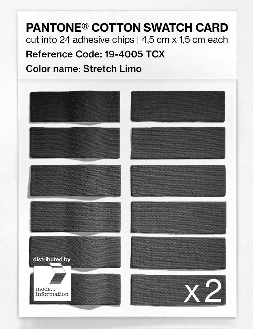 Artikelbild 6 des Artikels “PANTONE® COTTON SWATCH CARD 19-4005 TCX Stretch Limo “